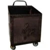 Porta Pellet/legna Con Ruote, 50x52x85 Cm