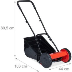 Relaxdays Tagliaerba Con Cesto Per L’Erba, Silenzioso,Altezza Del Taglio Regolabile,Larghezza 29,5 Cm,a Mano,nero/rosso 8 Relaxdays Tagliaerba Con Cesto Per L’Erba, Silenzioso,Altezza Del Taglio Regolabile,Larghezza 29,5 Cm,a Mano,nero/rosso -Cura Del Prato 15726881 4