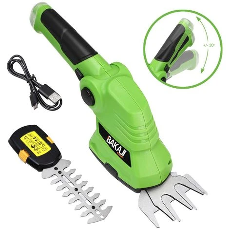 Forbici Cesoie Sfoltirami Elettrico A Batteria Tagliaerba Tagliasiepi USB 2 Lame 1 Forbici Cesoie Sfoltirami Elettrico A Batteria Tagliaerba Tagliasiepi USB 2 Lame