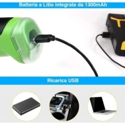 Forbici Cesoie Sfoltirami Elettrico A Batteria Tagliaerba Tagliasiepi USB 2 Lame 9 Forbici Cesoie Sfoltirami Elettrico A Batteria Tagliaerba Tagliasiepi USB 2 Lame -Cura Del Prato 17283188 5