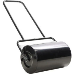 DURHAND Rullo Da Giardino (Φ32 X 50Lcm) Metallo Nero Serbatoio Fino 38 L