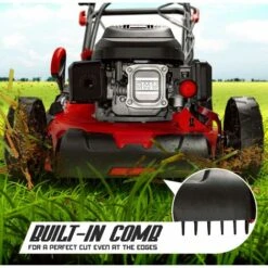 Taglierba Semovente 200cc 5cv OHV 4 Tempi Con E-start Mulching 4in1 550mm Ampiezza Di Taglio -Cura Del Prato 30091414 5