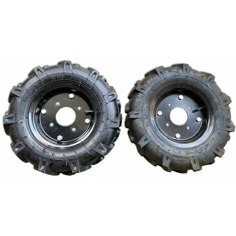 Ruote Complete 4.00-8 Fisse Coppia 2 Ruote Complete 4.00-8 Fisse Coppia - immagine 2