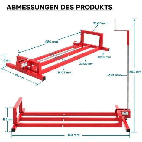Sollevatore Per Trattorini Tagliaerba Rasaerba Max 400 Kg 5 Sollevatore Per Trattorini Tagliaerba Rasaerba Max 400 Kg - immagine 5