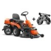 Trattorino Rider Husqvarna R 214C Motore A Scoppio 413cc 11.3Hp Piatto Da 94cm