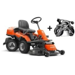Trattorino Rider Husqvarna R 214C Motore A Scoppio 413cc 11.3Hp Piatto Da 94cm