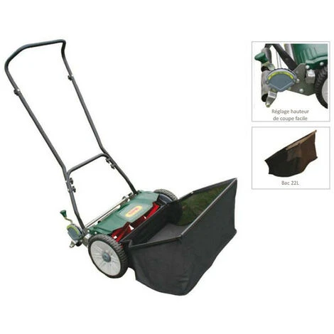 Webb - Tondeuse à Gazon Manuel Hélicoïdale Cylindrique 46 Cm Rouleau Arrière Métal 22L - WEBBH46 2 Webb - Tondeuse à Gazon Manuel Hélicoïdale Cylindrique 46 Cm Rouleau Arrière Métal 22L - WEBBH46 - immagine 2