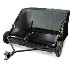 Spazzatrice Da Prato Trainata Per Trattorini 120cm Di Larghezza Ruote In Gomma Da 266x60,3cm