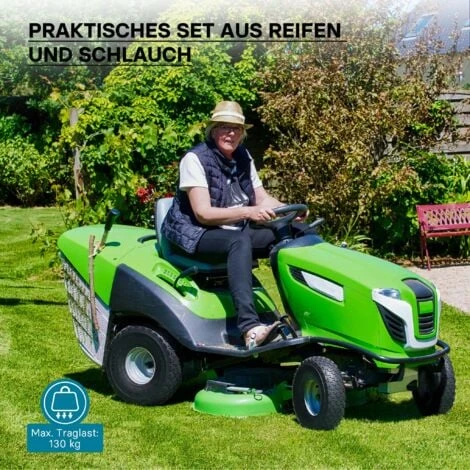 Pneumatico Per Tosaerba 11 X 4.00-4 4pr Con Camera D´aria E Valvola A Gomito Trattorino 2 Pneumatico Per Tosaerba 11 X 4.00-4 4pr Con Camera D´aria E Valvola A Gomito Trattorino - immagine 2