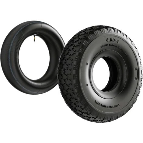 Pneumatico Per Trattorino 11x4.00-4 4pr Con Camera D´aria E Valvola Dritta Ruota Completa 1 Pneumatico Per Trattorino 11x4.00-4 4pr Con Camera D´aria E Valvola Dritta Ruota Completa