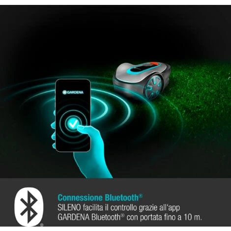 Robot Tagliaerba Gardena Sileno Minimo 250 Per Prati Da 250mq Con Bluetooth 2 Robot Tagliaerba Gardena Sileno Minimo 250 Per Prati Da 250mq Con Bluetooth - immagine 2