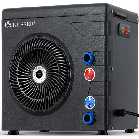 KESSER® Pompa Di Calore Per Piscine Piscine Fino A 20.000 L Di Capacità D'acqua, Riscaldamento Piscina Potenza Termica 3,9 KW, Tensione Di Esercizio 220V Attacco Acqua Ø 32/38 Mm Sensore Di Flusso Int 1 KESSER® Pompa Di Calore Per Piscine Piscine Fino A 20.000 L Di Capacità D'acqua, Riscaldamento Piscina Potenza Termica 3,9 KW, Tensione Di Esercizio 220V Attacco Acqua Ø 32/38 Mm Sensore Di Flusso Int