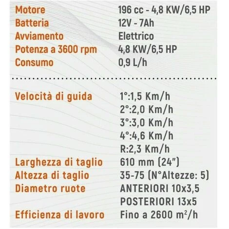 Trattorino Mini Trattore Tagliaerba Rasaerba Tosaerba Rider Polar 6,5 Hp 196 Cc 3 Trattorino Mini Trattore Tagliaerba Rasaerba Tosaerba Rider Polar 6,5 Hp 196 Cc - immagine 3