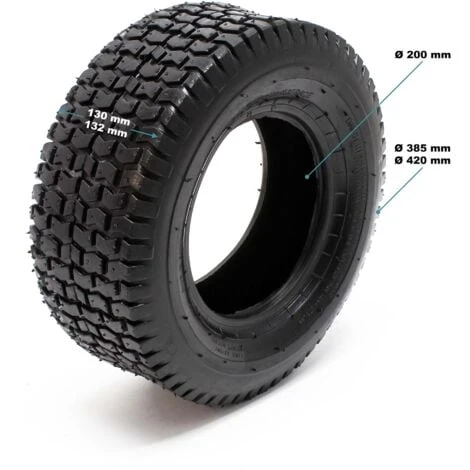 Copertone E Camera D'aria Set 4 Pezzi 16 X 6.50-8 Per Ruote Trattorini Tosaerba 2 Copertone E Camera D'aria Set 4 Pezzi 16 X 6.50-8 Per Ruote Trattorini Tosaerba - immagine 2