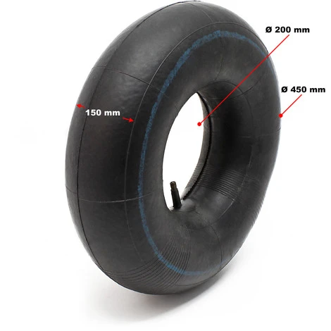 Camera D´aria Con Valvola Dritta 2Pz 18x6.50-9.50-8 Per Ruota Trattorino 2 Camera D´aria Con Valvola Dritta 2Pz 18x6.50-9.50-8 Per Ruota Trattorino - immagine 2