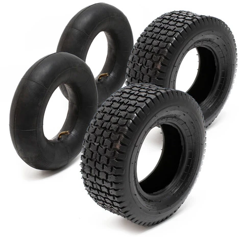 Copertone E Camera D'aria Set 4 Pezzi 18 X 8.50-8 Per Ruote Trattorini Tosaerba 1 Copertone E Camera D'aria Set 4 Pezzi 18 X 8.50-8 Per Ruote Trattorini Tosaerba