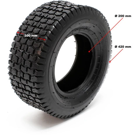 Copertone E Camera D'aria Set 4 Pezzi 18 X 8.50-8 Per Ruote Trattorini Tosaerba 2 Copertone E Camera D'aria Set 4 Pezzi 18 X 8.50-8 Per Ruote Trattorini Tosaerba - immagine 2