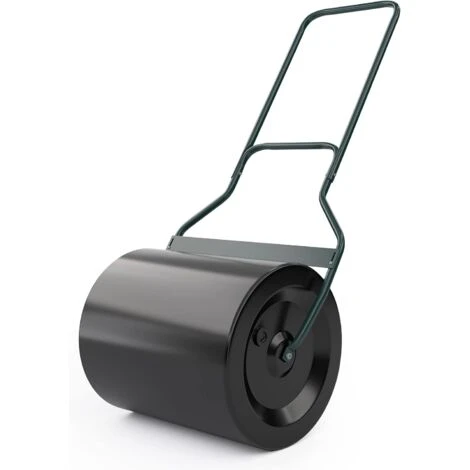 RELAX4LIFE Rullo Da Giardino In Metallo, Barra Del Timone, Serbatoio Fino 60 Litri, Riempito Con Sabbia O Acqua, Apertura Laterale Livellare Prato, Movimento Facile, 50x40x123 Cm, In Acciaio, Nero 1 RELAX4LIFE Rullo Da Giardino In Metallo, Barra Del Timone, Serbatoio Fino 60 Litri, Riempito Con Sabbia O Acqua, Apertura Laterale Livellare Prato, Movimento Facile, 50x40x123 Cm, In Acciaio, Nero