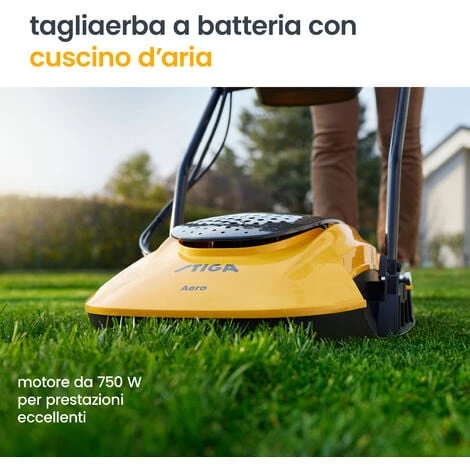 STIGA Aero 132e Kit - Tagliaerba A Batteria Incl. Batteria E Caricatore 3 STIGA Aero 132e Kit - Tagliaerba A Batteria Incl. Batteria E Caricatore - immagine 3