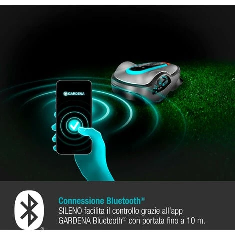 GARDENA Robot Rasaerba SILENO Life 1500 M² Bluetooth®(15108-34) 2 GARDENA Robot Rasaerba SILENO Life 1500 M² Bluetooth®(15108-34) - immagine 2