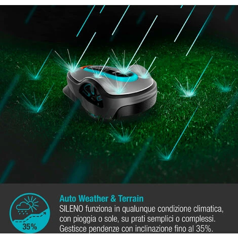 GARDENA Robot Rasaerba SILENO Life 1500 M² Bluetooth®(15108-34) 5 GARDENA Robot Rasaerba SILENO Life 1500 M² Bluetooth®(15108-34) - immagine 5