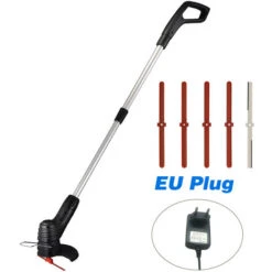 Tosaerba Elettrico A Batteria Tosaerba Elettrico Portatile Leggero Trimmer Tosaerba Elettrico Ricaricabile Mangiaerba Con 4 Lame In Plastica E 1 Lama In Acciaio Inossidabile