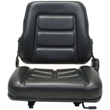 Sedile Per Trattore E Muletto Con Schienale Regolabile Nero VidaXL 2 Sedile Per Trattore E Muletto Con Schienale Regolabile Nero VidaXL - immagine 2