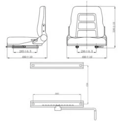 Sedile Per Trattore E Muletto Con Schienale Regolabile Nero VidaXL 7 Sedile Per Trattore E Muletto Con Schienale Regolabile Nero VidaXL -Cura Del Prato 8643568 3