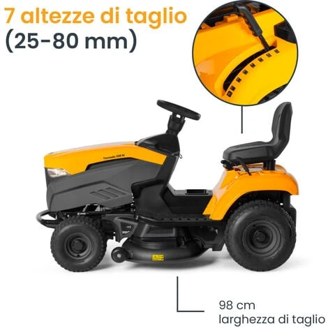 STIGA Tornado 398 M - Trattorino Tagliaerba A Scoppio 3 STIGA Tornado 398 M - Trattorino Tagliaerba A Scoppio - immagine 3