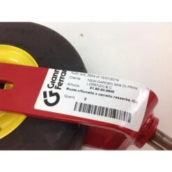 Ruota Con Forcella ORIGINALE GIANNI FERRARI Carrello Rasaerba Tagliaerba Tosaerba