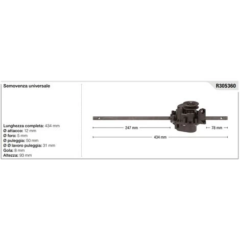 Trazione Semovenza Universale Per Trattorino Rasaerba Tosaerba 434 Mm 1 Trazione Semovenza Universale Per Trattorino Rasaerba Tosaerba 434 Mm
