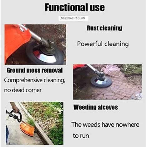 Decespugliatore Per Ruote In Filo Metallico Da 8 Pollici, Vassoio Di Ricambio Per Tosaerba Per Erba Da Giardino Con Foro Da 1 Pollice (25 Mm) Per La Rimozione Della Ruggine Giunti Di Pavimentazione In 5 Decespugliatore Per Ruote In Filo Metallico Da 8 Pollici, Vassoio Di Ricambio Per Tosaerba Per Erba Da Giardino Con Foro Da 1 Pollice (25 Mm) Per La Rimozione Della Ruggine Giunti Di Pavimentazione In - immagine 5