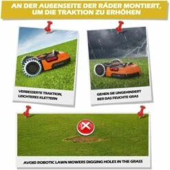 Borchie In Acciaio Inossidabile Premium Per Tosaerba Worx Landroid Modello S/M Spessore 2 Mm, Trazione Migliorata - Sbavatura Lucidata - Diametro Ruota: 205 Mm 7 Borchie In Acciaio Inossidabile Premium Per Tosaerba Worx Landroid Modello S/M Spessore 2 Mm, Trazione Migliorata - Sbavatura Lucidata - Diametro Ruota: 205 Mm -Cura Del Prato 95527430 3