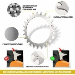 Borchie In Acciaio Inossidabile Premium Per Tosaerba Worx Landroid Modello S/M Spessore 2 Mm, Trazione Migliorata - Sbavatura Lucidata - Diametro Ruota: 205 Mm 8 Borchie In Acciaio Inossidabile Premium Per Tosaerba Worx Landroid Modello S/M Spessore 2 Mm, Trazione Migliorata - Sbavatura Lucidata - Diametro Ruota: 205 Mm -Cura Del Prato 95527430 4