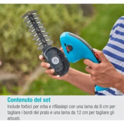 GARDENA Set Forbici Per Erba A Batteria + Lama Rifilasiepi ClassicCut Li (9885-20) -Cura Del Prato 95734296 4
