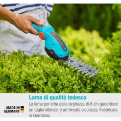 GARDENA Set Forbici Per Erba A Batteria + Lama Rifilasiepi ComfortCut Li (9888-20) -Cura Del Prato 95734360 4